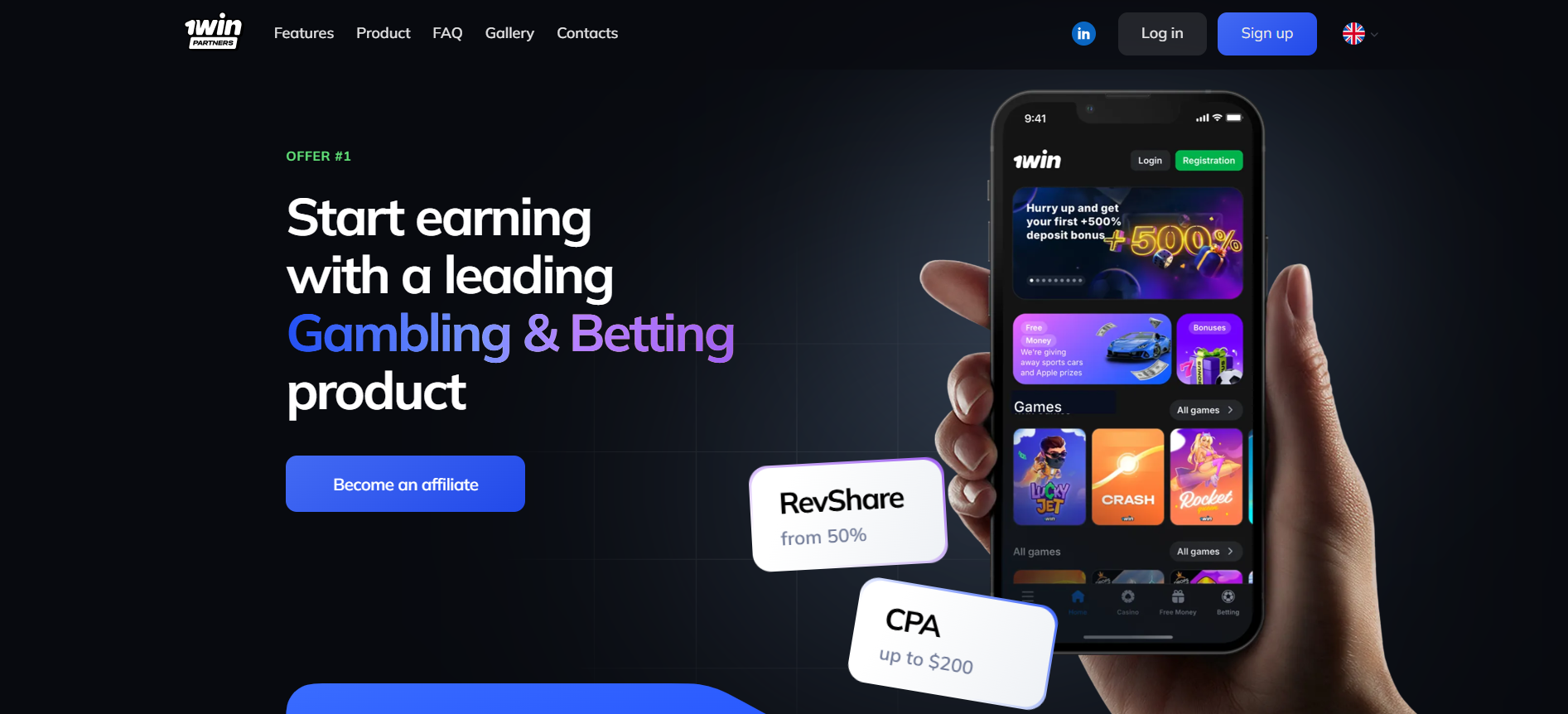 Affiliate opportunity in Bangladesh with 1win