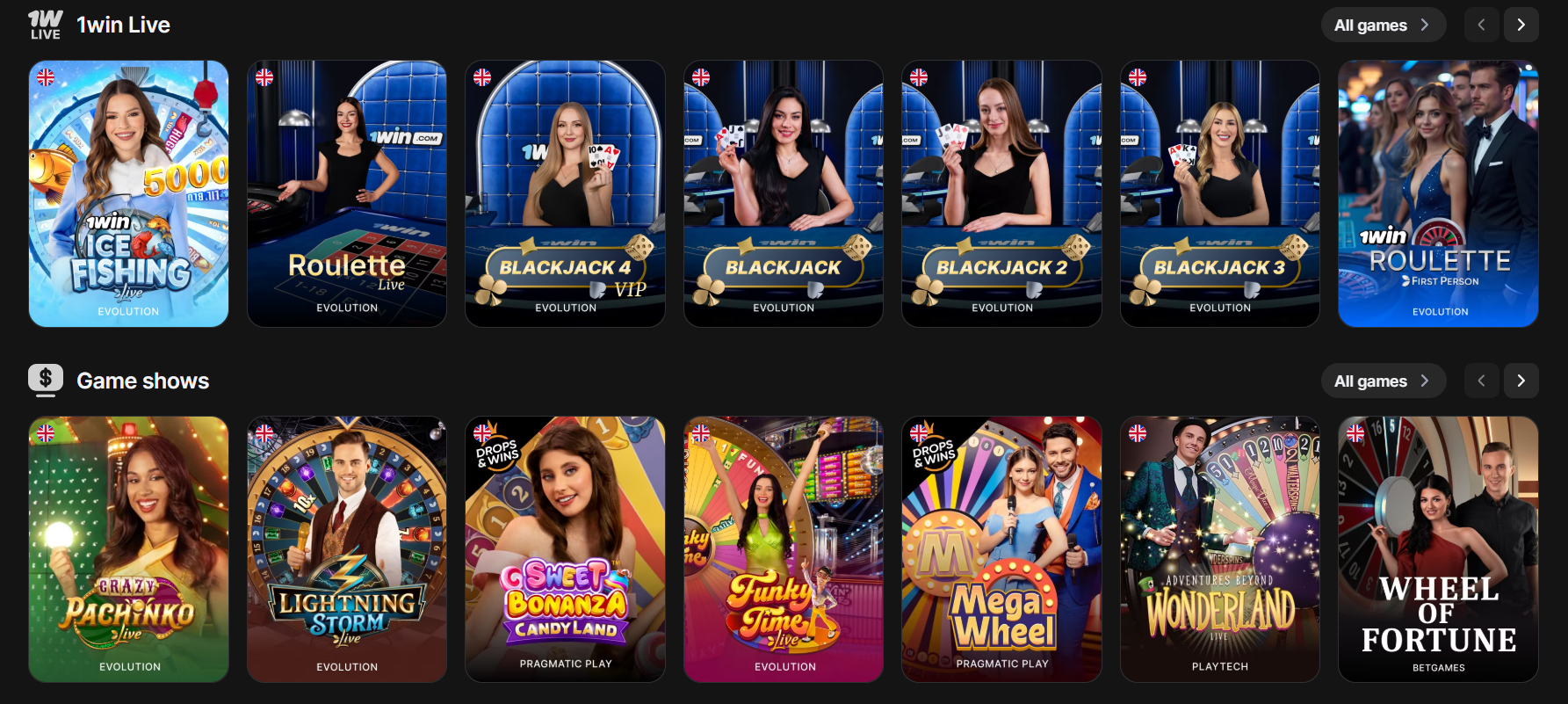 Online poker rooms and roulette at 1win Bangladesh site